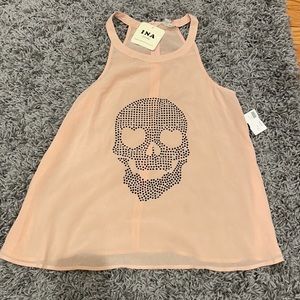 INA sleeveless skull shirt